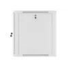 Lanberg Wandmontage-Installationsschrank 19'' 12U 600x600mm grau (Glastür)