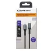 USB-Kabel Qoltec 52358 1,5 m USB-C Schwarz USB 2.0 0,48 Gbit/s