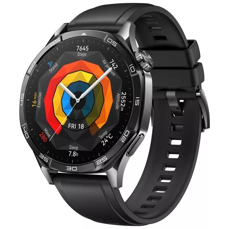 Huawei WATCH GT 5 46mm Vili-B19F | Smartwatch | Integriertes GPS | AMOLED-Display 1,43 Zoll | Schwarz