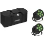 LED Par-Scheinwerfer EUROLITE Silent Par 6 QCL Floor Set mit 2 Stück und Soft-Bag