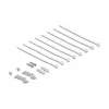 Patchpanel DELOCK Mini Desktop RJ45 8-Port Cat.6A geschirmt schwarz für Tisch, Wand oder Hutschiene