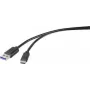 Renkforce RF-4536470 USB-Kabel 0,15 m USB 3.2 Gen 1 (3.1 Gen 1) USB A USB C Schwarz (RF-4536470)