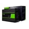 Auto-Wechselrichter Grün Cell INV22 — 1500 W, 12 V DC auf 230 V AC, 50 Hz, LED, aktive Kühlung, schwarz