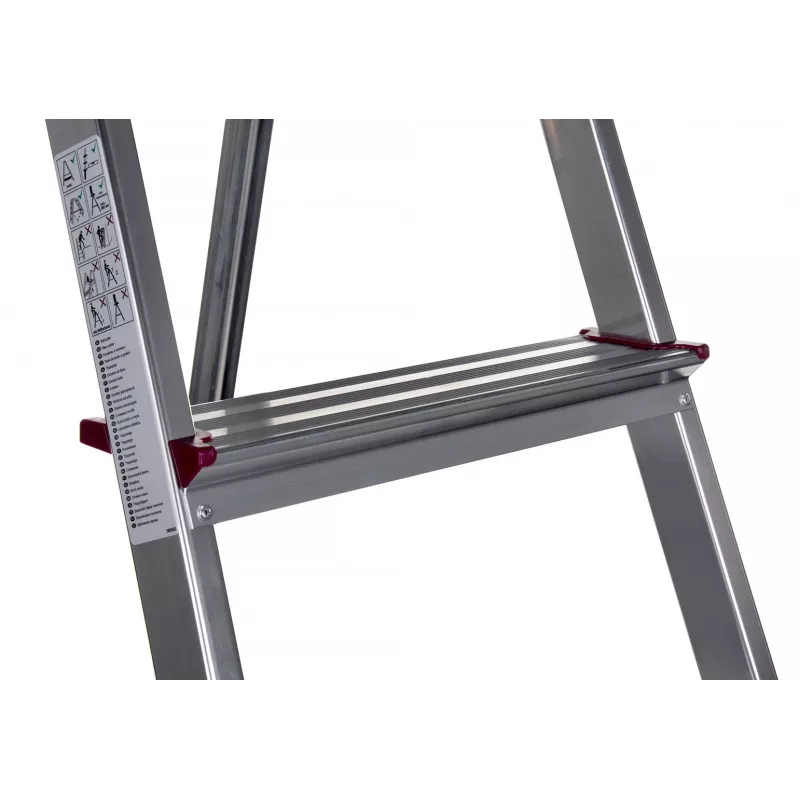 CORDA Haushalts-Aluminiumleiter 4 Stufen 000705 KRAUSE
