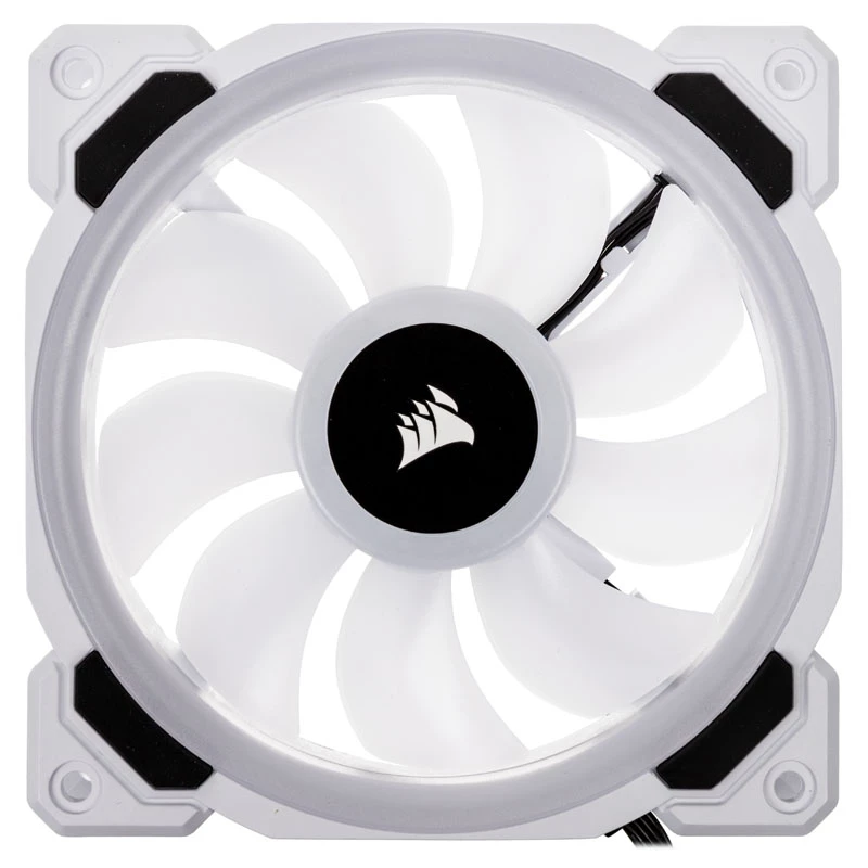 CORSAIR LL120 RGB 120mm Weiß PWM Gehäuselüfter 3er-Pack
