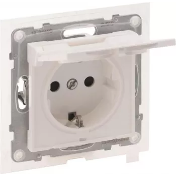 Legrand SEANO Schuko-Steckdose SL 765124 mit erhöhtem Berührungsschutz und Klappdeckel 10 (765124)