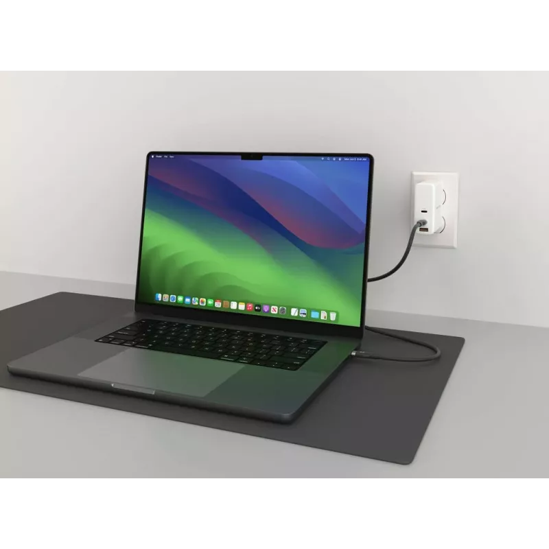 HYPER HyperJuice 240W Silikon USB-C auf USB-C Kabel (1,8m/2m) - Schwarz