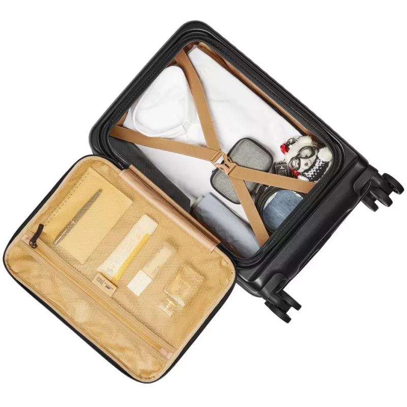 Kabinenkoffer Rivacase 8180 Clark ECO – Handgepäck, Hartschale, schwarz