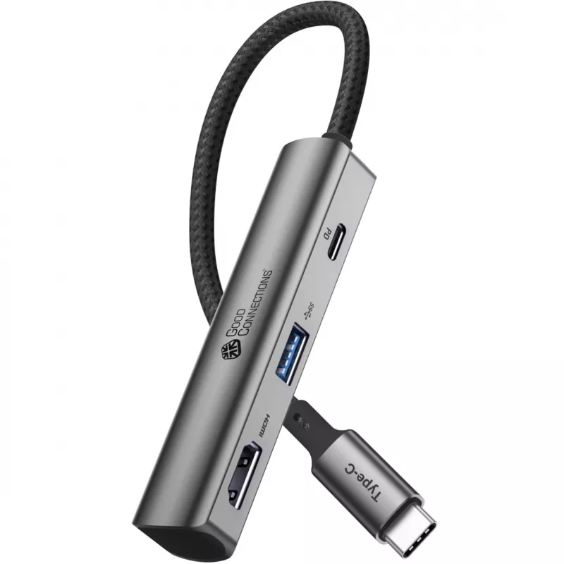 USB Typ-C Hub Alcasa HUB-C002A 5000 Mbit/s HDMI USB 3.0