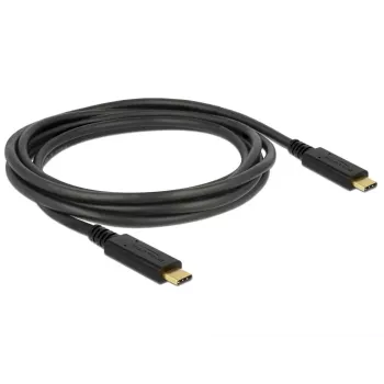 USB-Kabel DeLOCK 83668 USB 3.2 Gen 1 2m USB C Schwarz