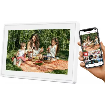 Digitaler Bilderrahmen SENCOR SDF1092W 10,1 Zoll IPS-Touchscreen, 1280×800, Wi‑Fi, 4,6 GB intern, MicroSD, Frameo-App