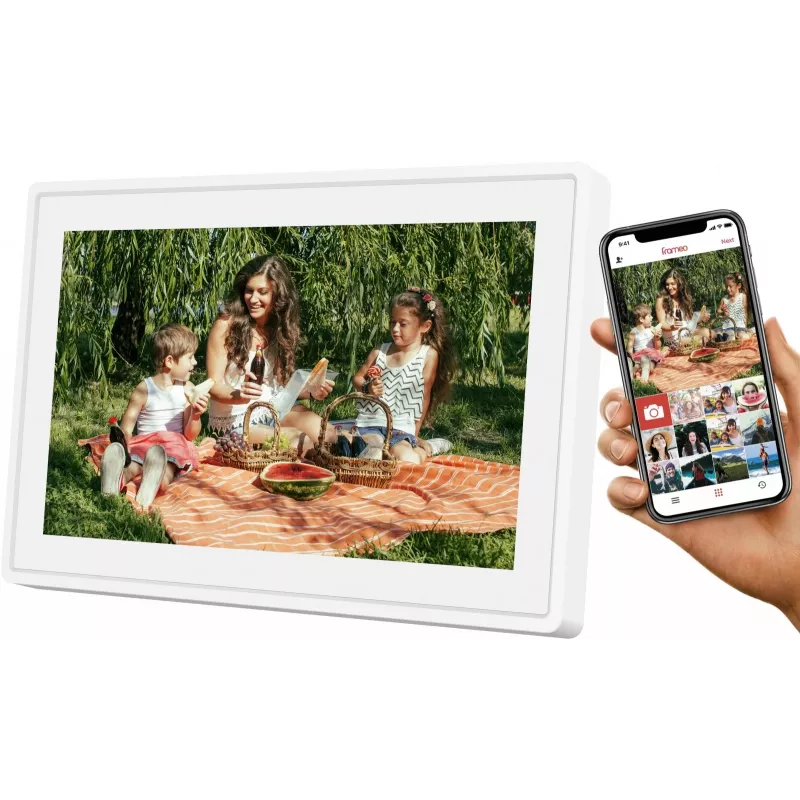Digitaler Bilderrahmen SENCOR SDF1092W 10,1 Zoll IPS-Touchscreen, 1280×800, Wi‑Fi, 4,6 GB intern, MicroSD, Frameo-App