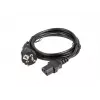 Netzkabel LANBERG CEE 7/7 auf C13 (C320) 1,8 m, gerade, schwarz