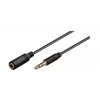 Wentronic Goobay 3,5mm-Klinkenverlängerungskabel, Schwarz, 5 m - Klinke 3,5 mm-Stecker (3-polig, Stereo) > Klinke 3,5 mm-Buchse (3-polig, Stereo) (97122)