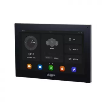 Video-Gegensprechanlage Dahua DHI-VTH5341G-W — 10 Zoll 1024×600 LCD, Wi‑Fi, Ethernet, ABS-Gehäuse