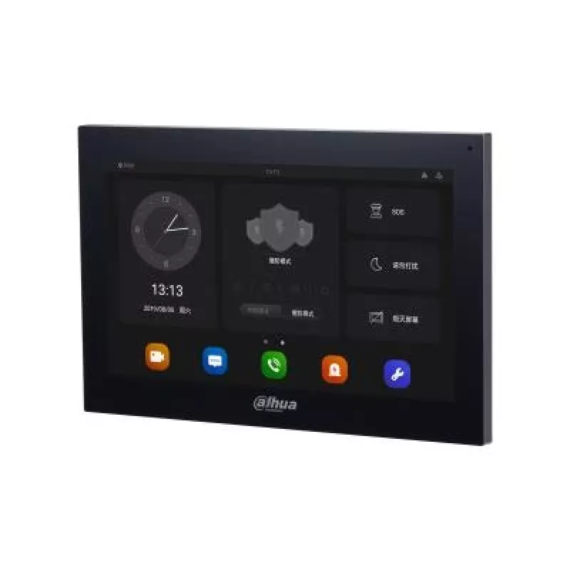 Video-Gegensprechanlage Dahua DHI-VTH5341G-W — 10 Zoll 1024×600 LCD, Wi‑Fi, Ethernet, ABS-Gehäuse