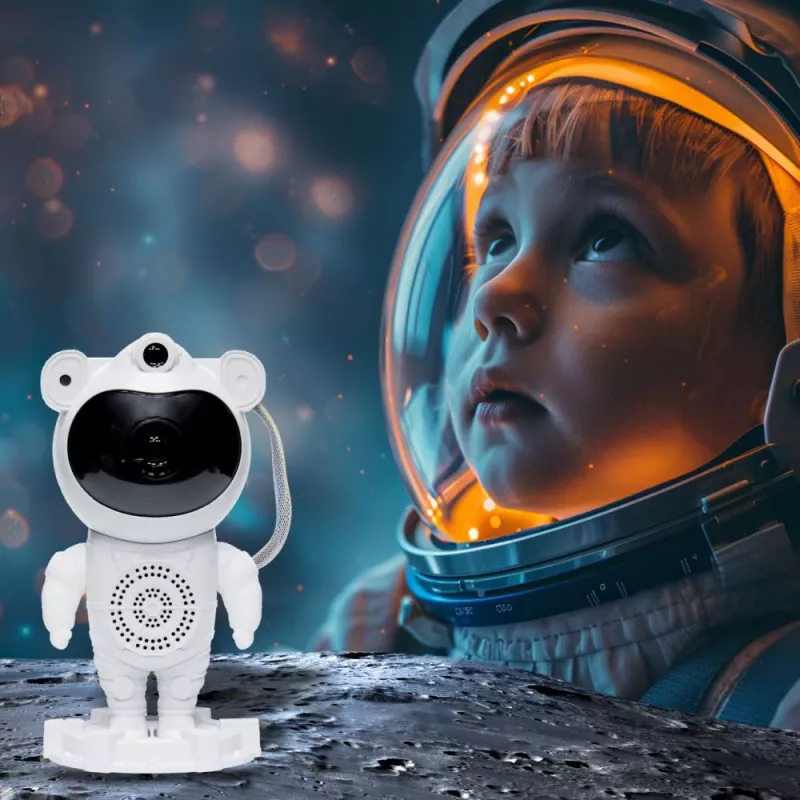 Starprojektor-Lampe Hawk HW-STAR01 mit integriertem Lautsprecher — Galaxien-Lichtprojektor