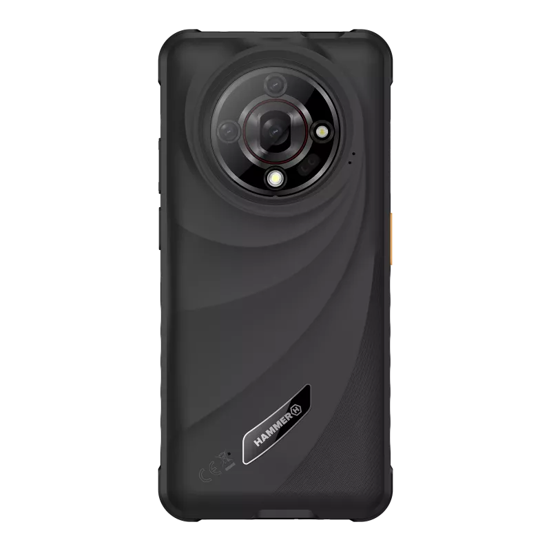 Hammer | Iron 6 | Schwarz | 6,56 Zoll | IPS | 1612 x 720 Pixel | Mediatek | Dimensity 6300 | Interner RAM 6 GB | 128 GB | microSD | Dual-SIM | 4G | 5G | Hauptkameraauflösung 64 MP