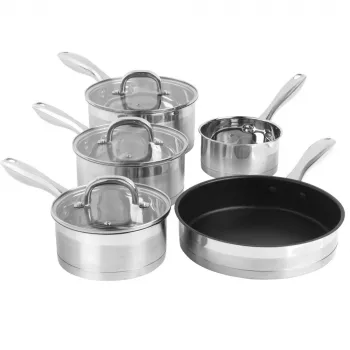 Kochtopfset Salter BW06746EU7 — Edelstahl 5-teiliges Set mit Deckeln