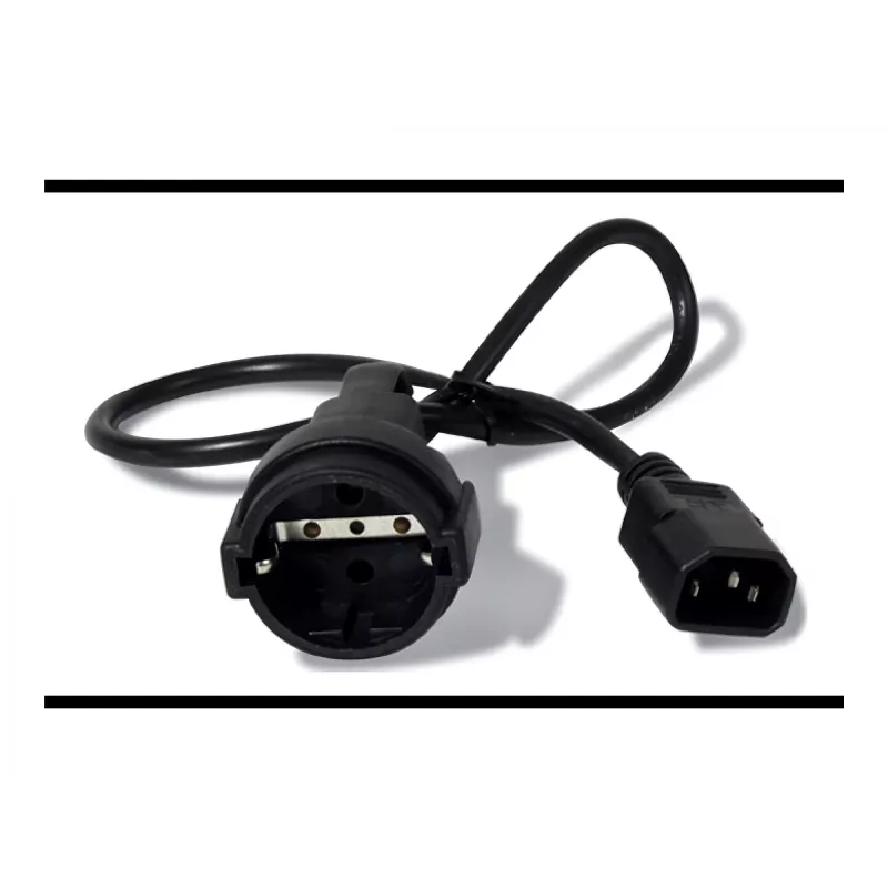 APC AP9880 Stromkabel Schwarz 0,6 m C14-Kupplung CEE7/7