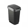 rotho Twist 25 L rechteckiger Aufbewahrungsbehälter aus Polypropylen – 25 L, 476×333×252 mm, schwarz