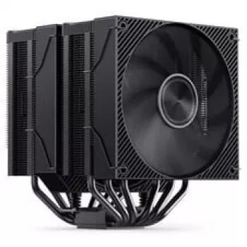 CPU-Kühler Jonsbo CA90 Dual-Tower mit 1×130 mm und 1×120 mm PWM-ARGB-Lüfter, schwarz