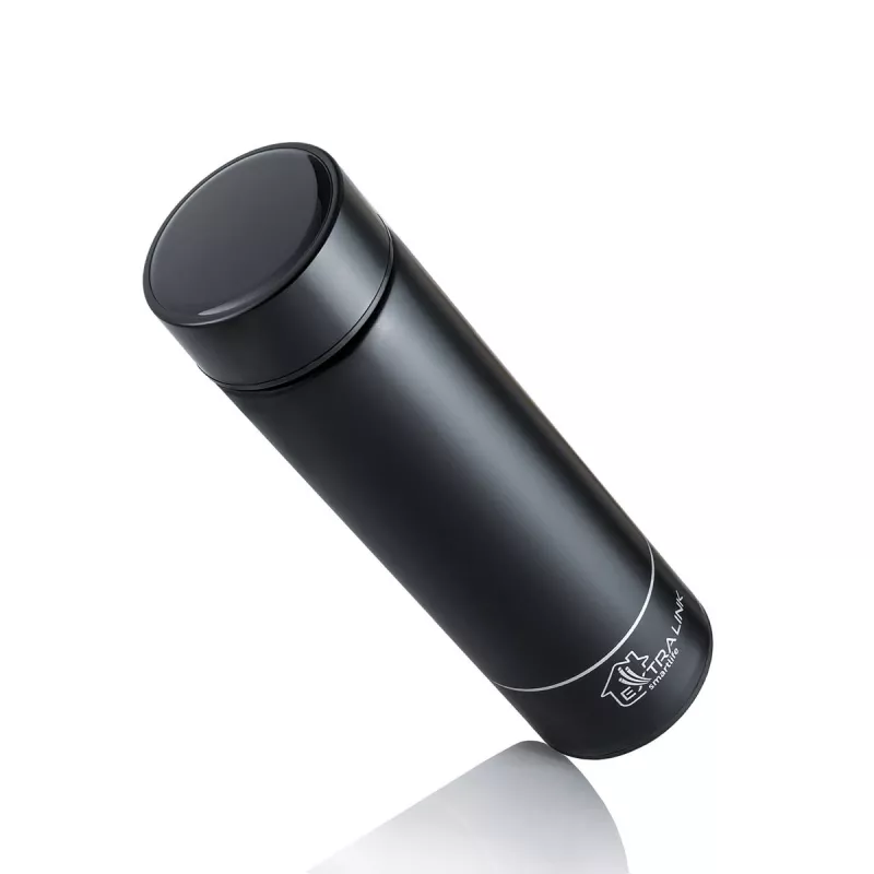 Extralink Smart Travel Mug Schwarz, Thermobecher mit LED-Anzeige