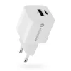 Wandladegerät everActive SC-330Q mit 1x USB-A und 1x USB-C Anschlüssen, 20W, weiß