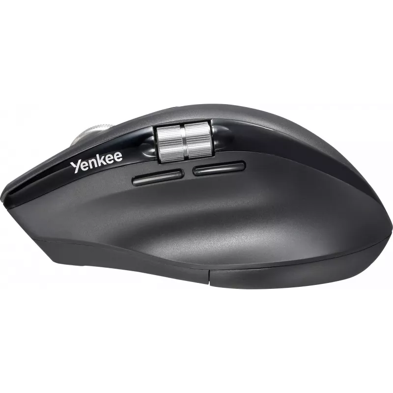 Kabellose Maus YENKEE SPIN DUAL 2095BK — kompakte optische Dual-Mode-Maus, Modell YMS 2095B SPIN