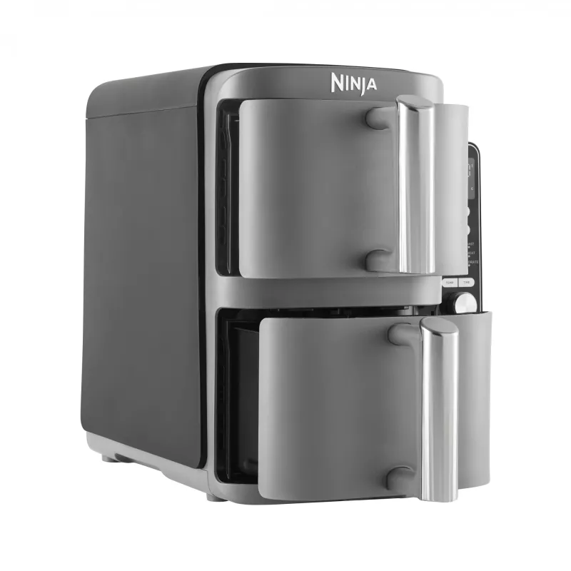 Ninja SL400EU Fritteuse Double 9,5 L 2470 W Heißluftfritteuse Schwarz, Grau