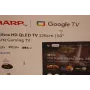 50 Zoll Sharp QLED 50HR7265E 4K Ultra HD Smart Google TV 144Hz, Dolby Vision, Dolby Atmos, Mittelstandfuß, Schwarz
