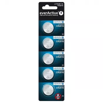 Lithium-Batterien Mini CR2016 Blister 5 St. - Batterie - CR2016 (CR20165BL) - Everactive