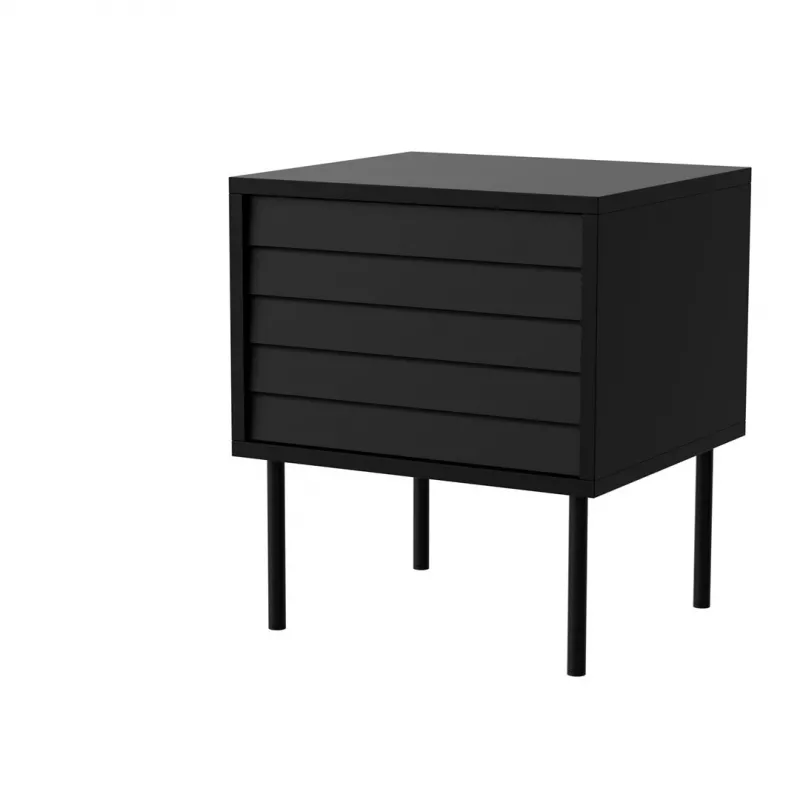 Cama Nachtschrank, 2 Stk. CORTINA 45x40x51 schwarz
