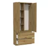 Topeshop SZAFA MALWA ART bedroom wardrobe/closet 5 shelves 2 Tür(s) Eiche
