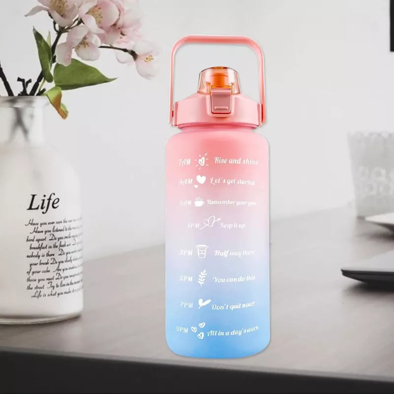 Extralink Motivationsflasche, 2000 ml, Grün-Lila, BUT-190