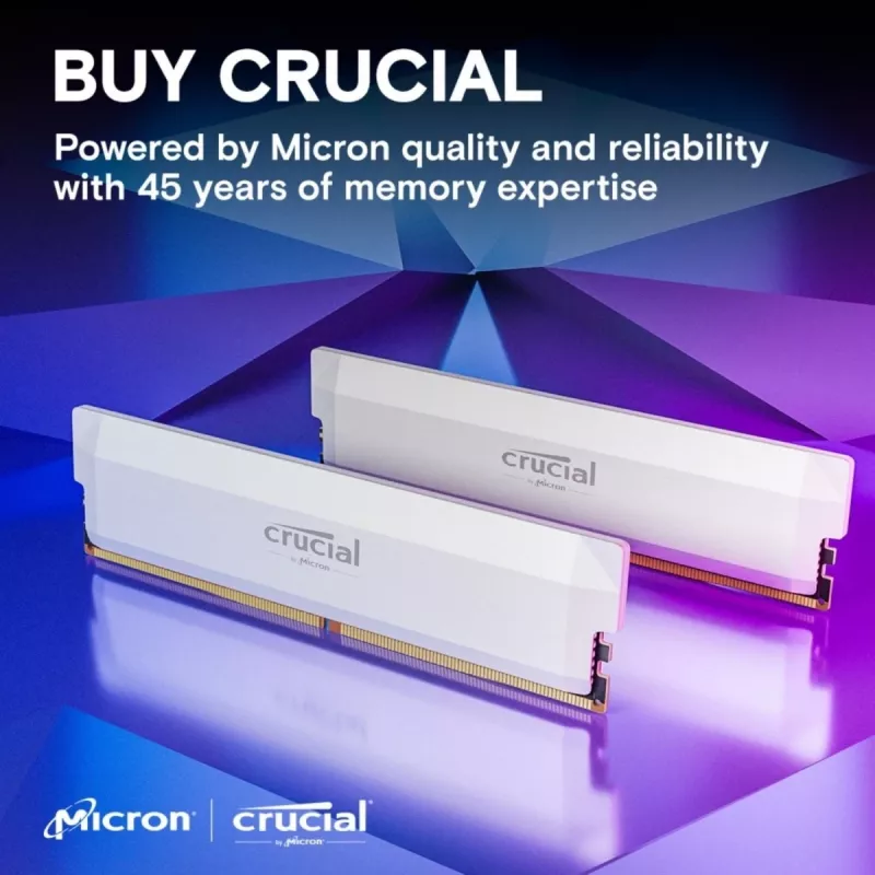 16GB Crucial Pro Overclocking Edition Modul - DIMM 288-PIN 6400 MHz / PC5-51200 - CL38 - 1.35 V - ungepuffert - non-ECC