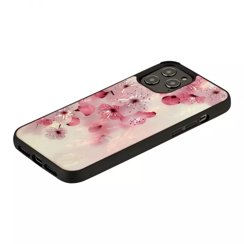 Schutzhülle iKins für Apple iPhone 12 / 12 Pro — Kirschblüten-Design
