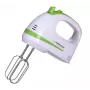 Handmixer ESPERANZA EKM011 — 400 W, 5 Geschwindigkeiten, Turbo, Knethaken und Rührbesen, 220–240 V, weiß/hellgrün
