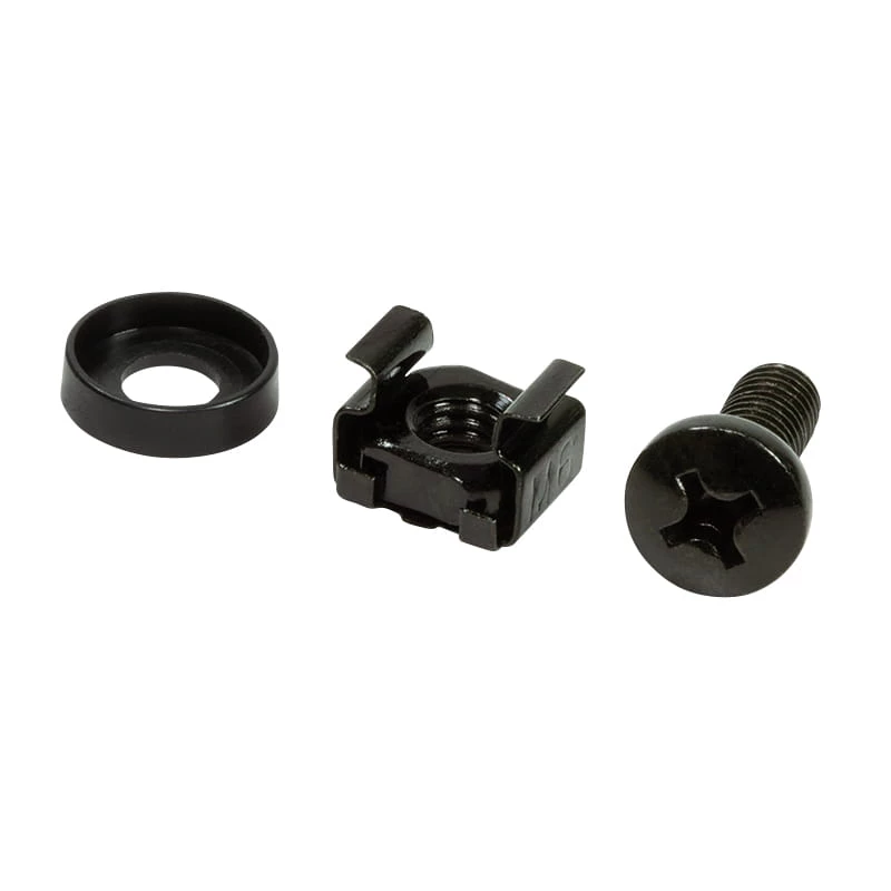 Schraubenset LOGILINK AC116 — 50 schwarze Schrauben für Rack-Zubehör