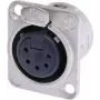 Neutrik NTR-NC5FDL1 - -30 - 80 °C - Schwarz - Silber - UL - UL 94 HB - EC 61076-2-103 - IP 40 - IEC 68-2-20 (NC5FD-L-1)