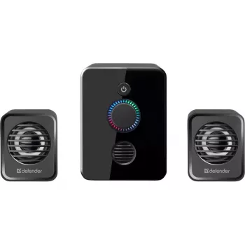 2.1 Computer-Lautsprecher DEFENDER V12 11W RMS USB, 3,5 mm, Woofer, Schwarz, 223×115×130 mm