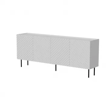 Kommode Cama LUCCA 4D, 200x40x80 cm, weiß, Spanplatte, 16 mm Rahmen