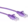 ACT Lila 1,5 Meter LSZH U/UTP CAT6 Rechenzentrums-Slimline-Patchkabel rastnasenfrei mit RJ45-Steckern