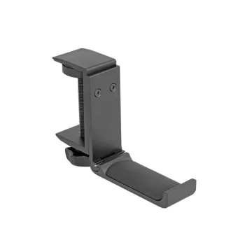 Delock - Halterung für Kopfhörer - verstellbar, für Tischmontage, Aluminium - Schwarz (18449)