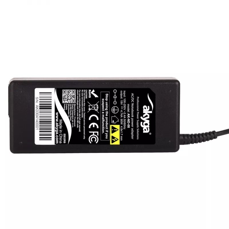 Akyga AK-ND-08 Notebook-Netzteil für HP, 90 W, 19 V / 4,74 A, 4,8 x 1,7 mm