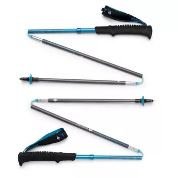 DIAMOND Schwarz DISTANCE CARBON TREKKING POLES, 125CM - DESERT SKY