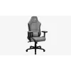 Aerocool Crown AeroSuede universeller Gaming-Stuhl mit gepolsterter Sitzfläche, Steingrau