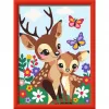 Malen-nach-Zahlen-Set Ravensburger CreArt Glücklicher Hirsch — nummerierte Leinwand-Malset