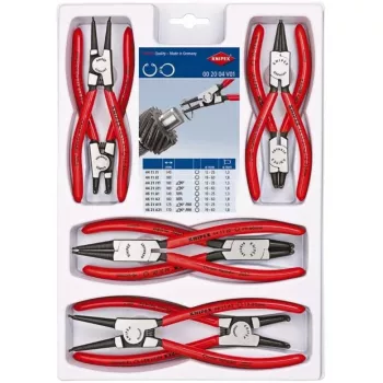 KNIPEX SICHERUNGSRINGZANGEN-SATZ 8-tlg.