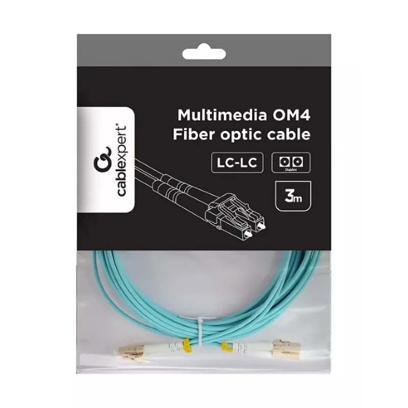 Multimode-Kabel Duplex OM4 50/125, LC/LC, 3m